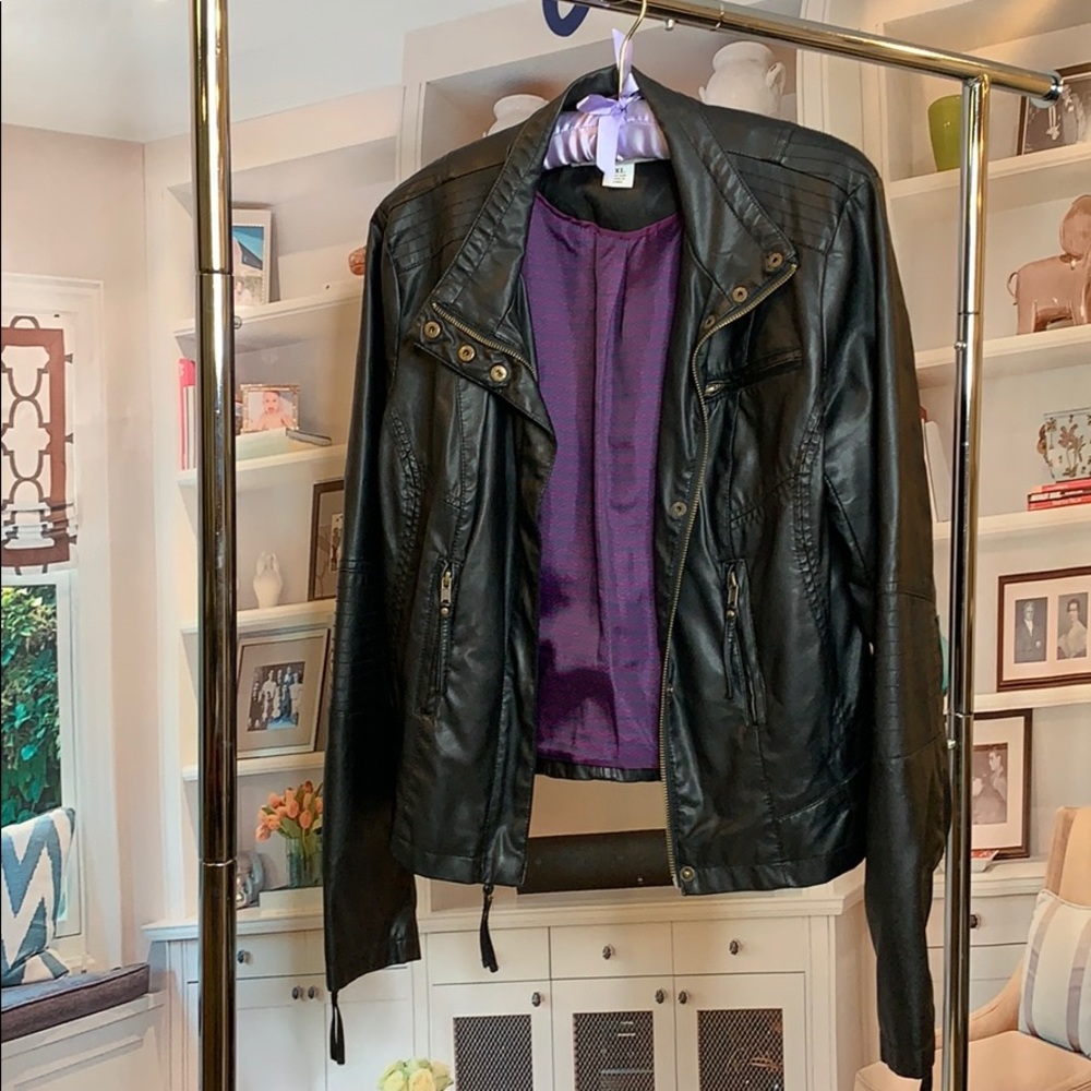 Celebrity Pink Leather Jacket